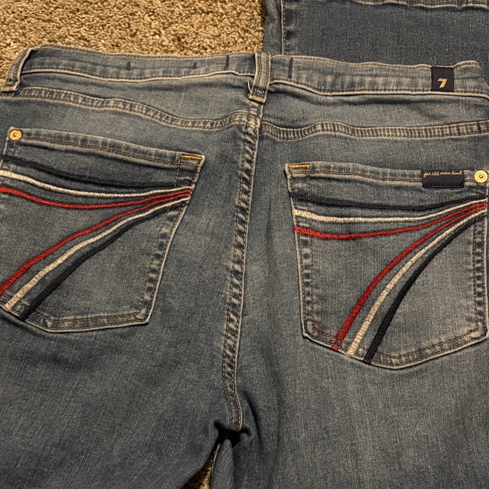 7 For All Mankind Women's Blue Boot Cut Jeans Royalty 31/32.